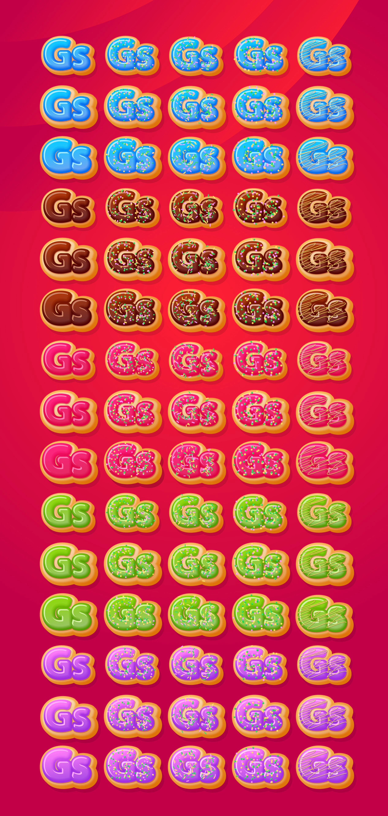 Donuts Adobe Illustrator Graphic style images/donuts_2_styles.jpg