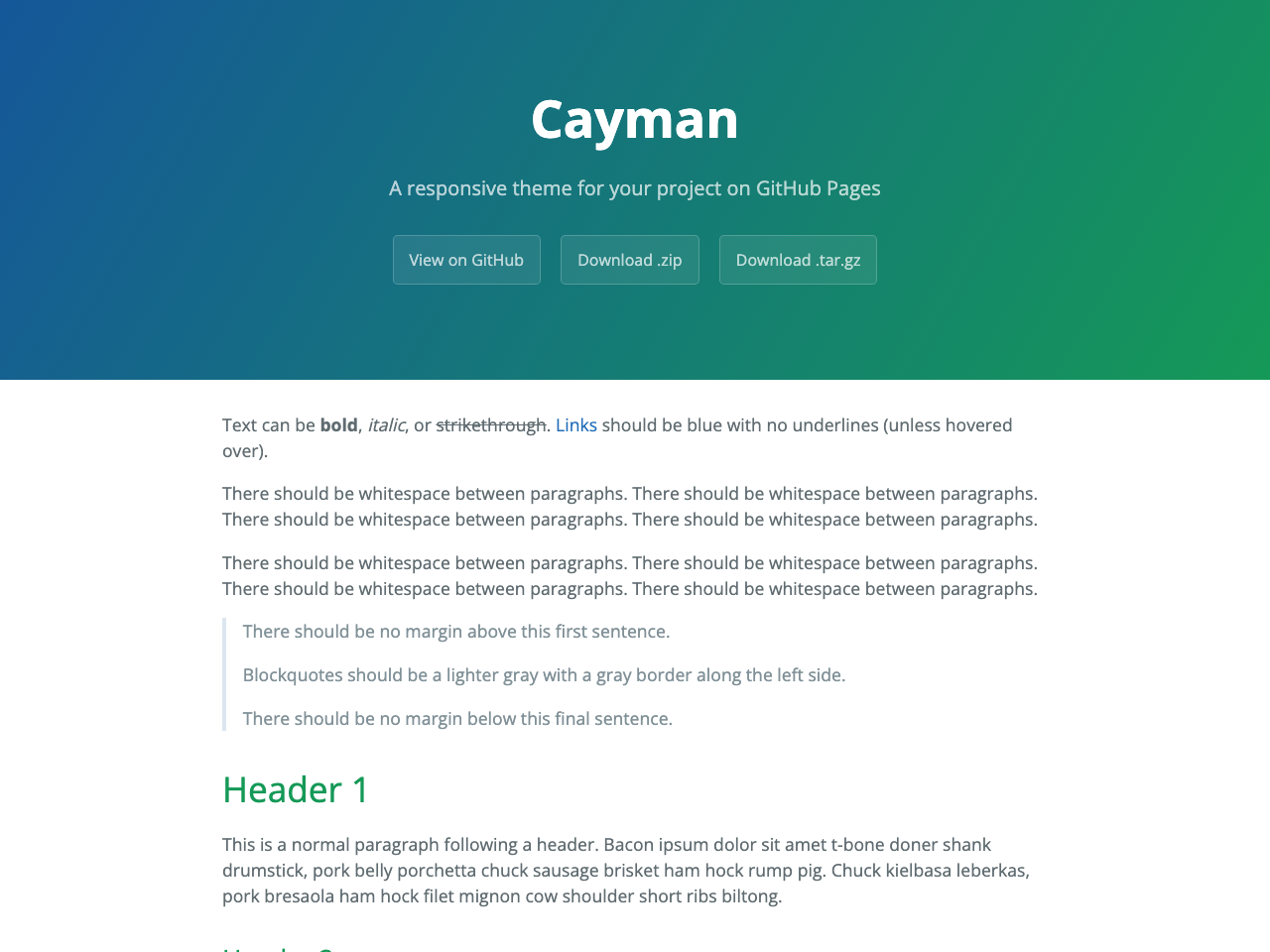 Cayman Theme screenshot