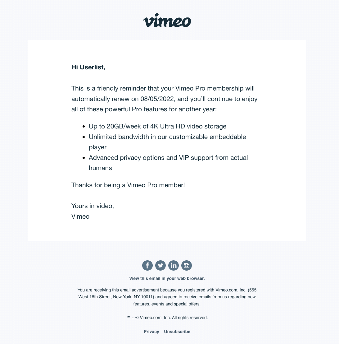 Saas Renewal Email Template