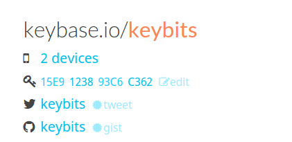 Get Keybase public key