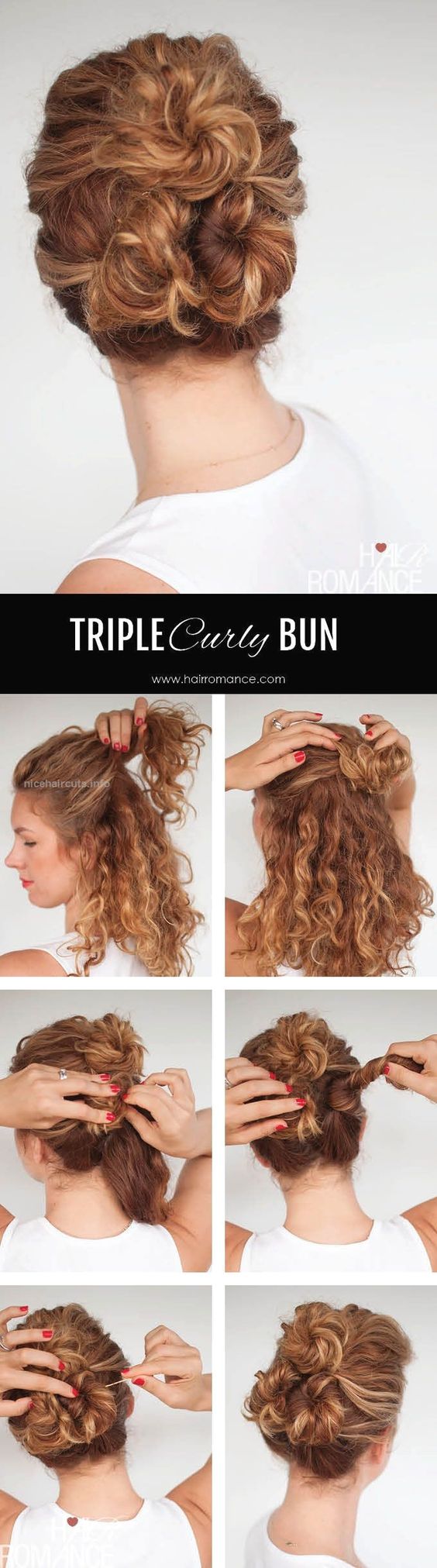 The Tri Curly Bun You Have To Try Today