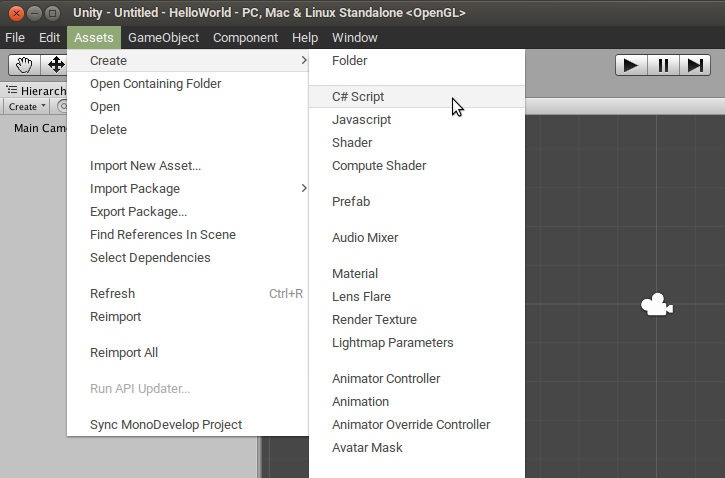 Membuat Script C#