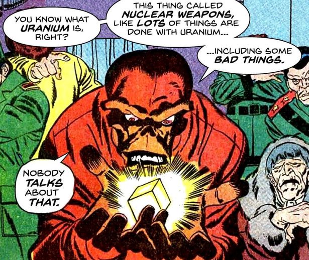 Red Skull panel with Donal Trump Quote
