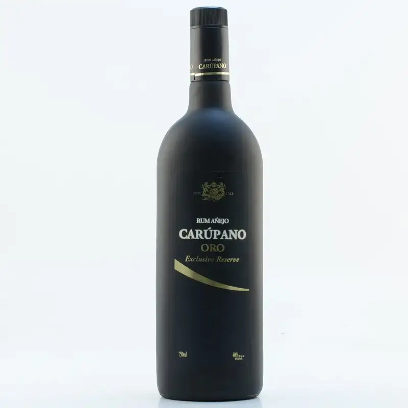 Image of the front of the bottle of the rum Carúpano Oro Reserva Exclusiva