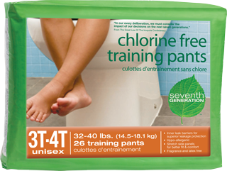 Seventh Generation's Training Pants packaging
