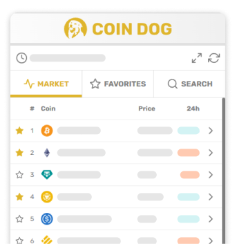 Coin Dog app example hero