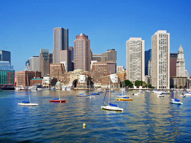 A view of the city of Boston, Massachusetts
