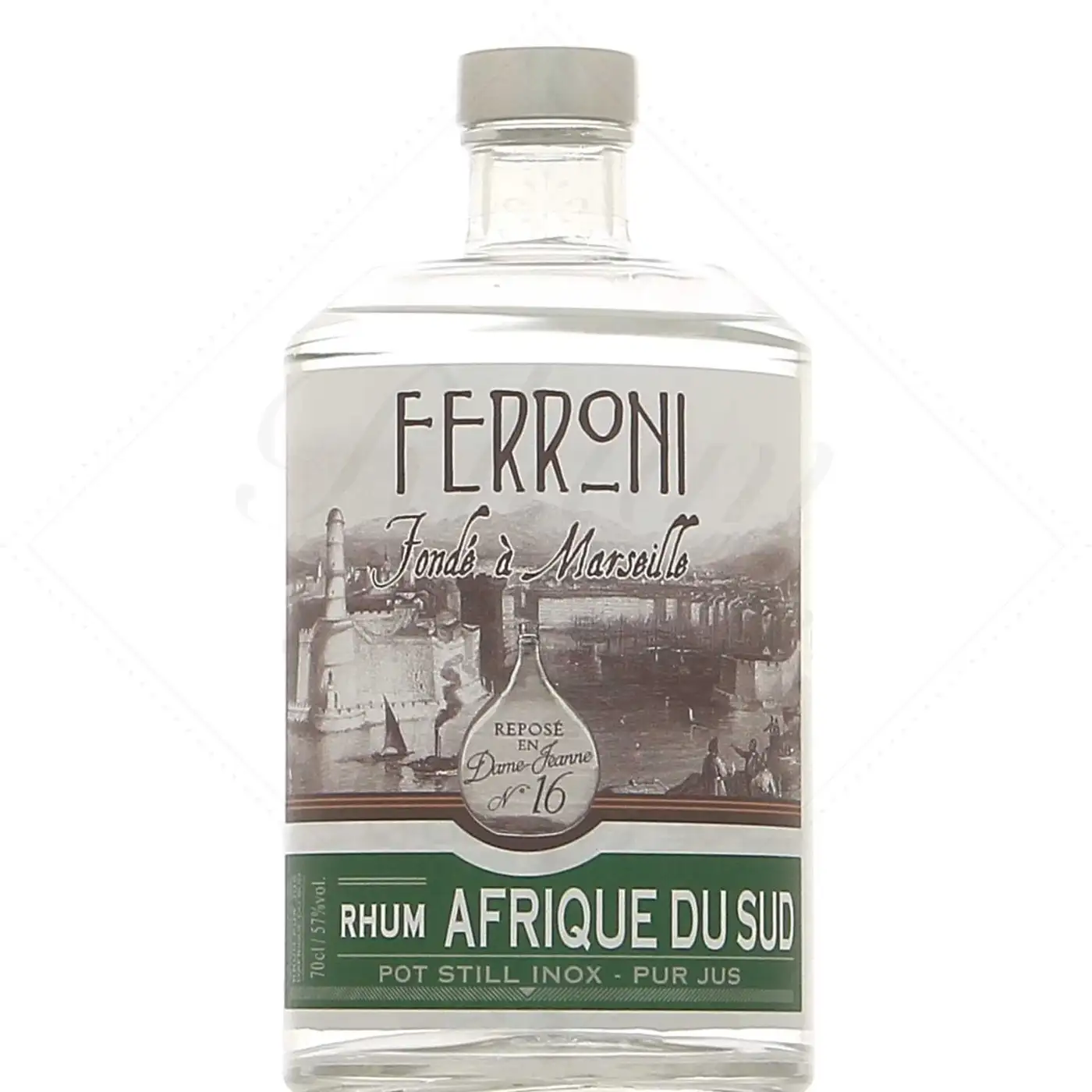 Image of the front of the bottle of the rum La Dame Jeanne 16 (Rhum Afrique du Sud)