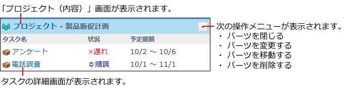 プロジェクトパーツの画像