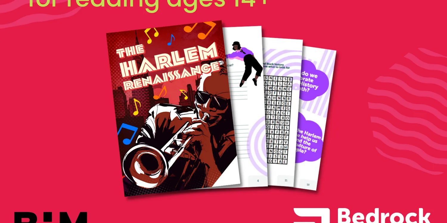A banner for the BHM Harlem Renaissance free activity pack PDF