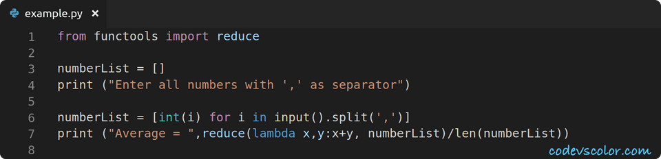 find-average-of-numbers-in-a-list-using-python-codevscolor