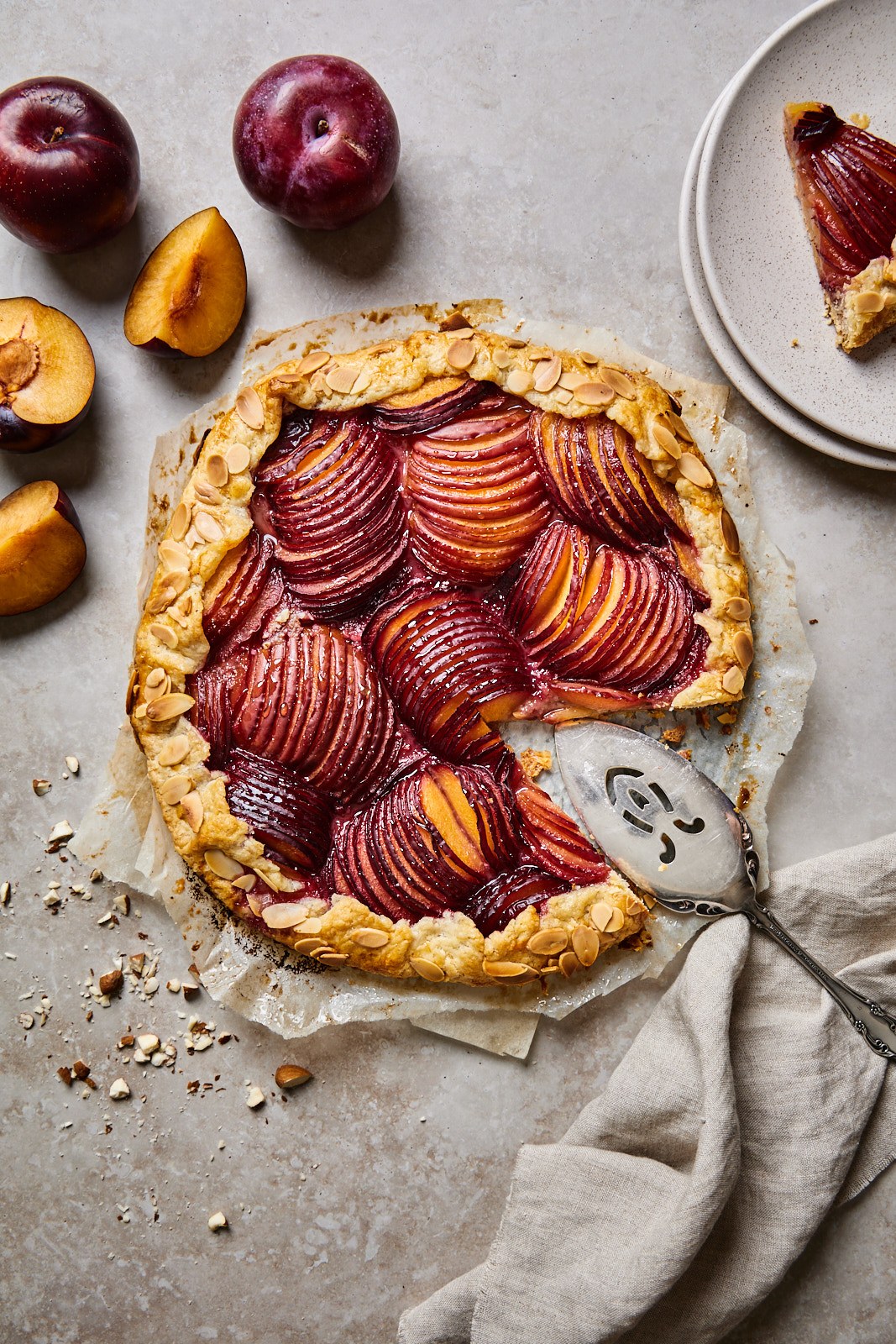 Plum and Almond Galette