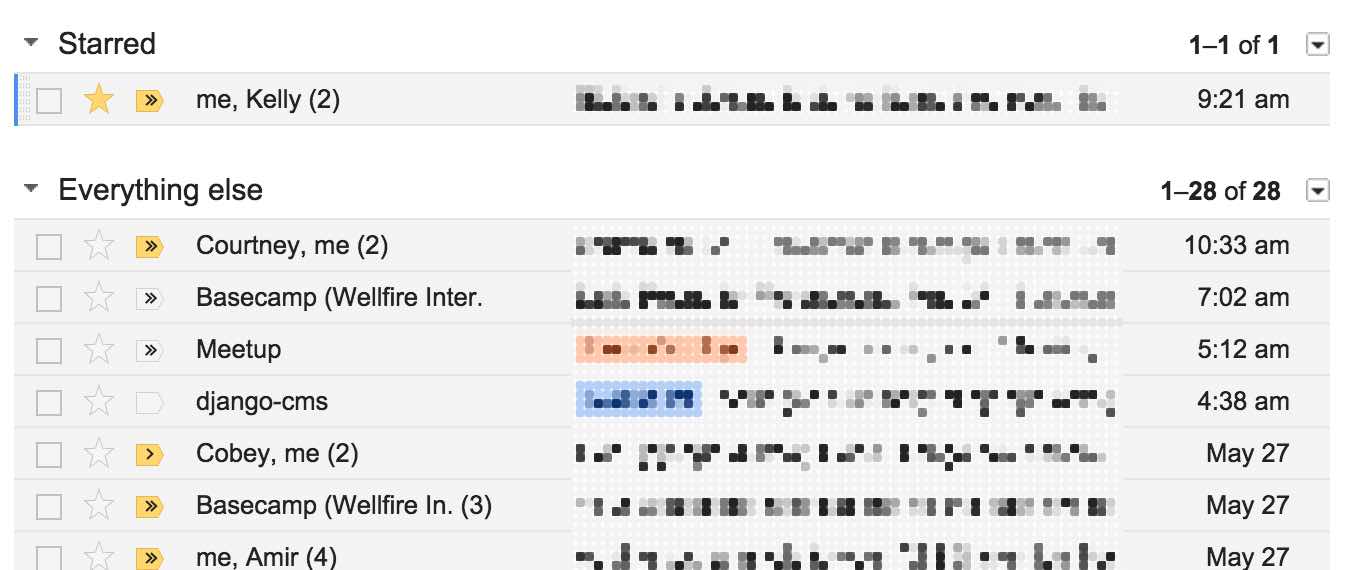 Gmail starred inbox