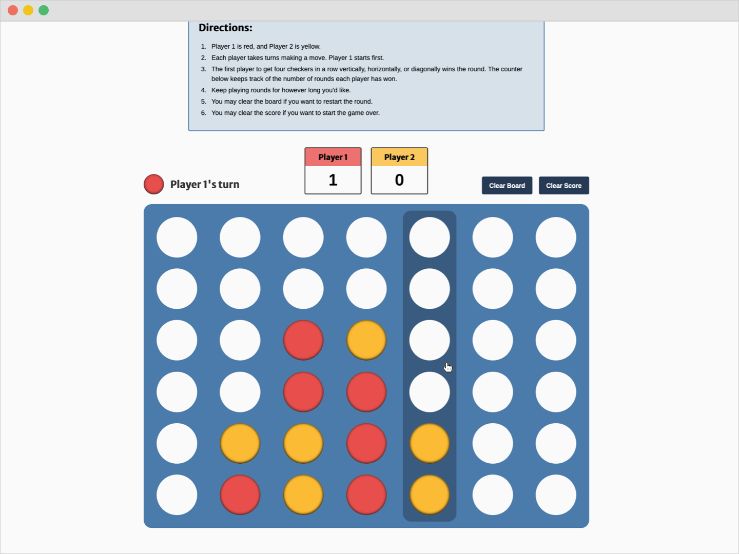 players filling the game board