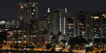 nightime skyline puerto rico