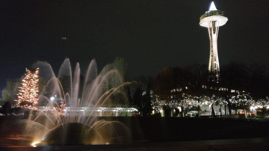The International Fountain and the Space Needle from my trip to Seattle