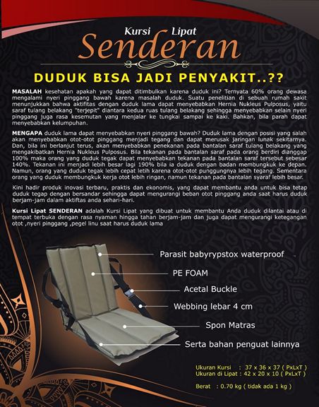 Kursi Lipat Senderan