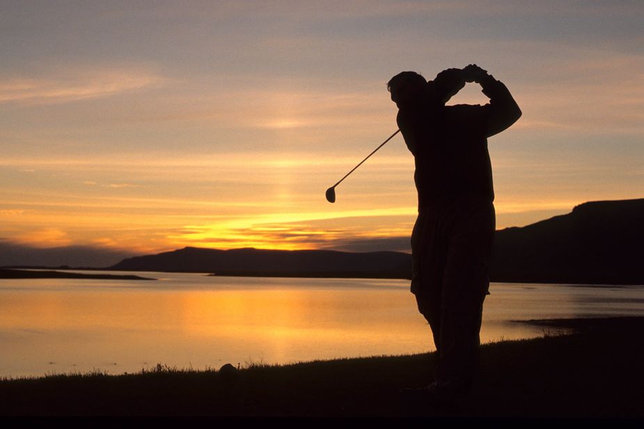 Golfer, Swing, Reykjavik, Island