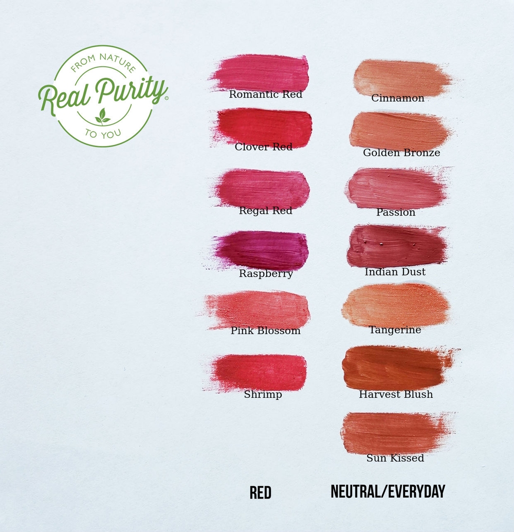 Real Purity Lipstick Swatches