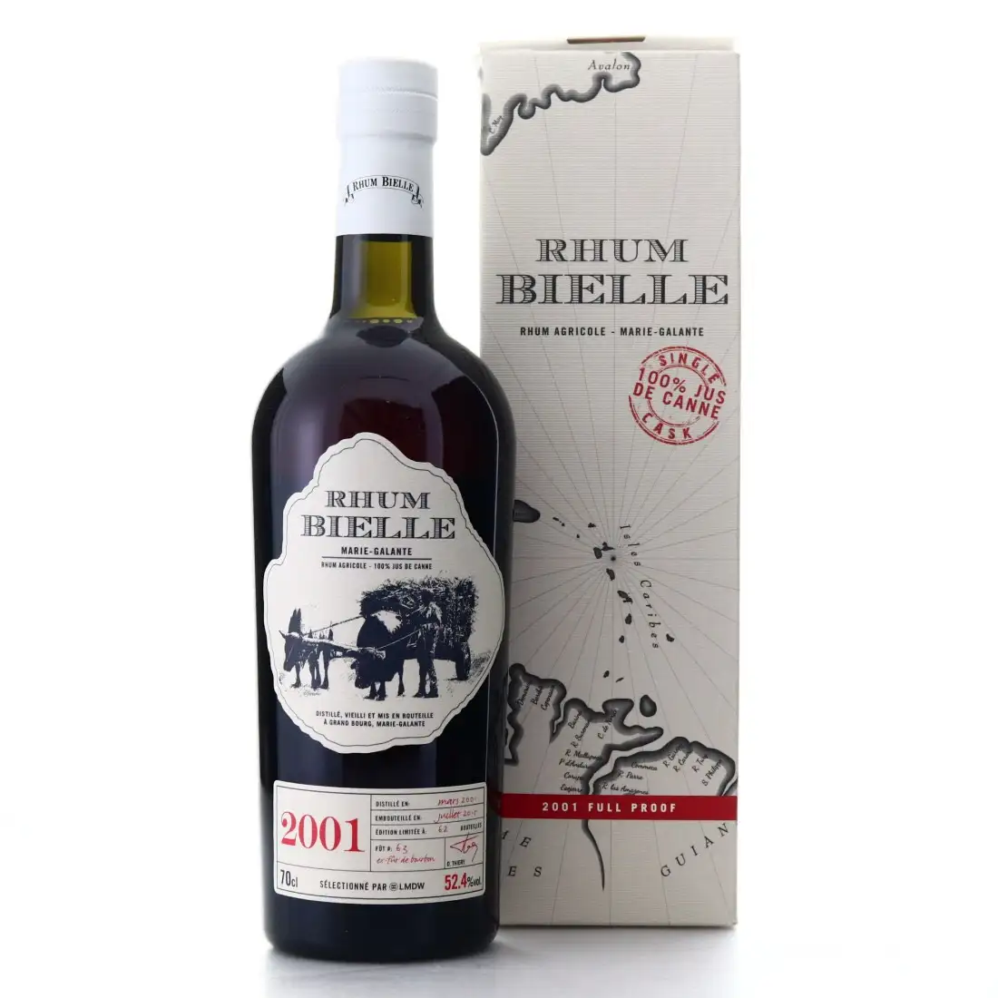 Image of the front of the bottle of the rum LMDW