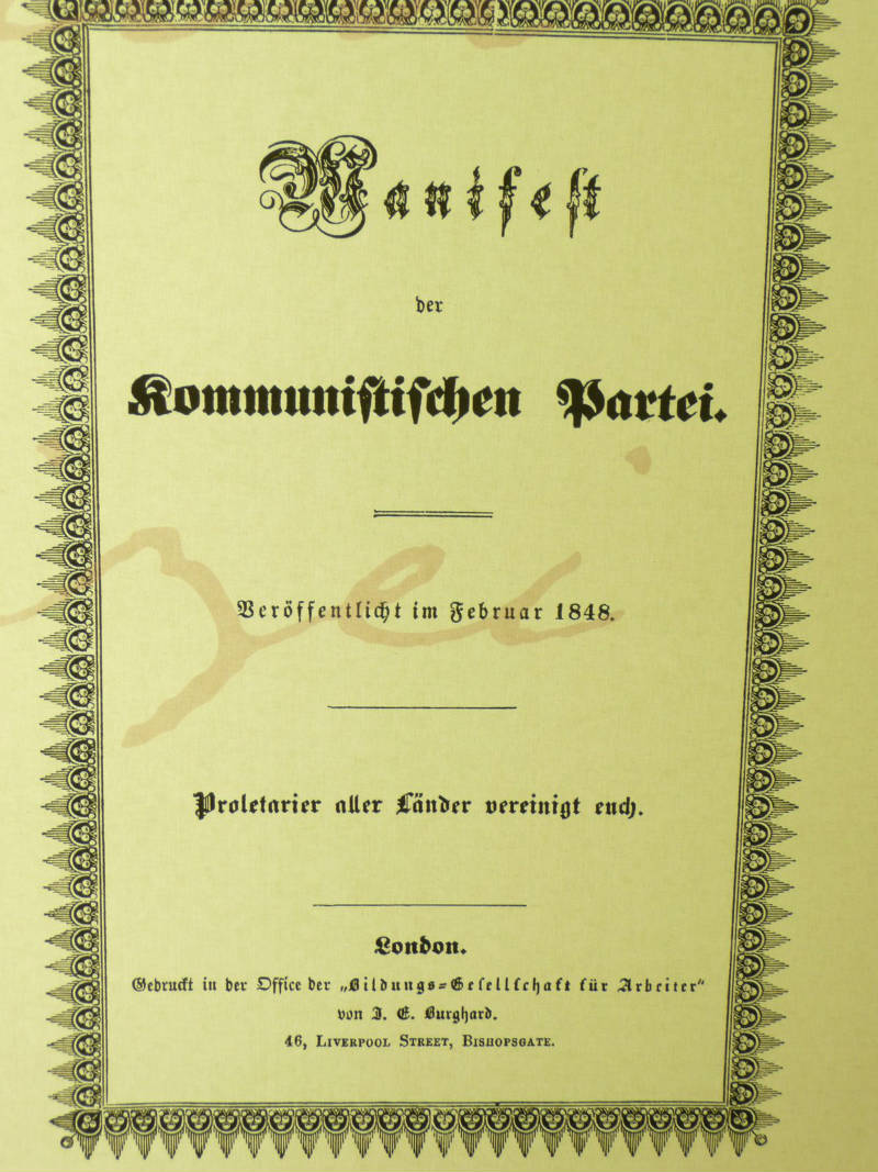 Original Communist Manifesto cover