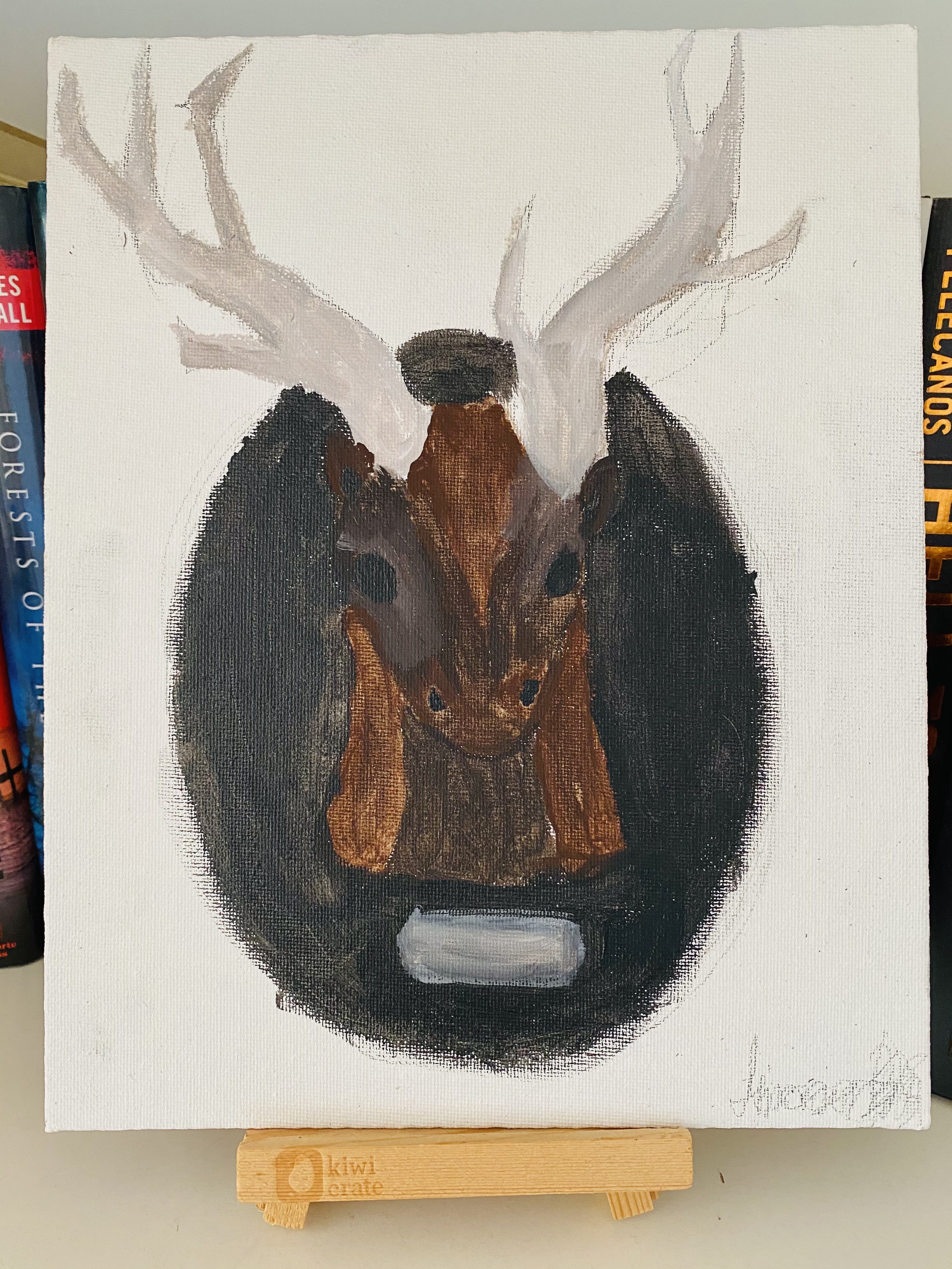 Painting deer head