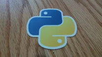 Python logo sticker