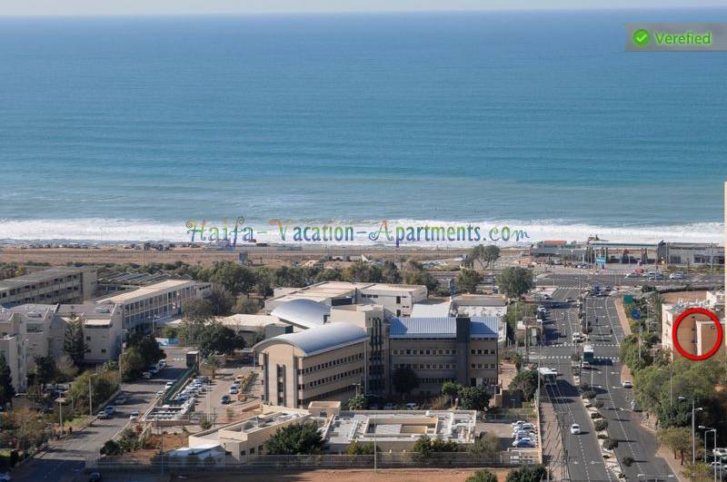 see the location of the vacation apartment