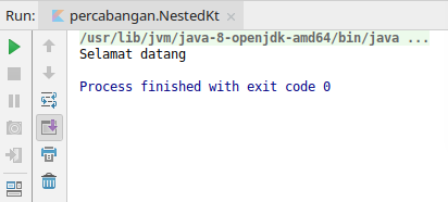 Percabanga bersarang pada kotlin
