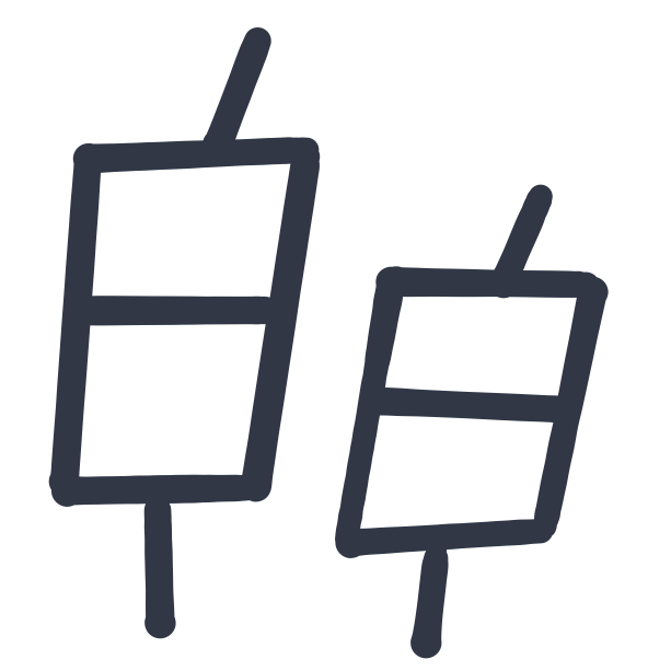 A box and whisker plot icon