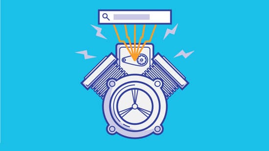 Illustration of a search engine