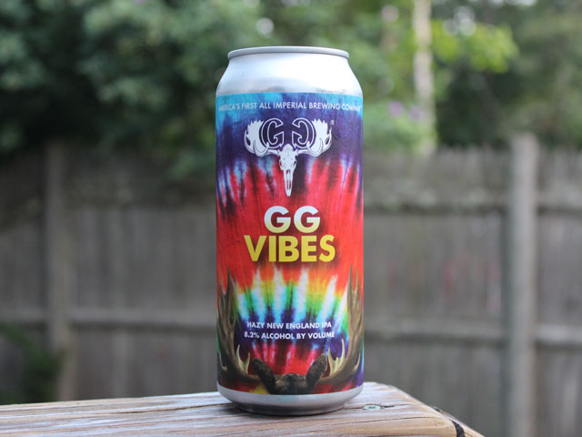 GG Vibes, a New England IPA brewed by Greater Good Imperial Brewing Company