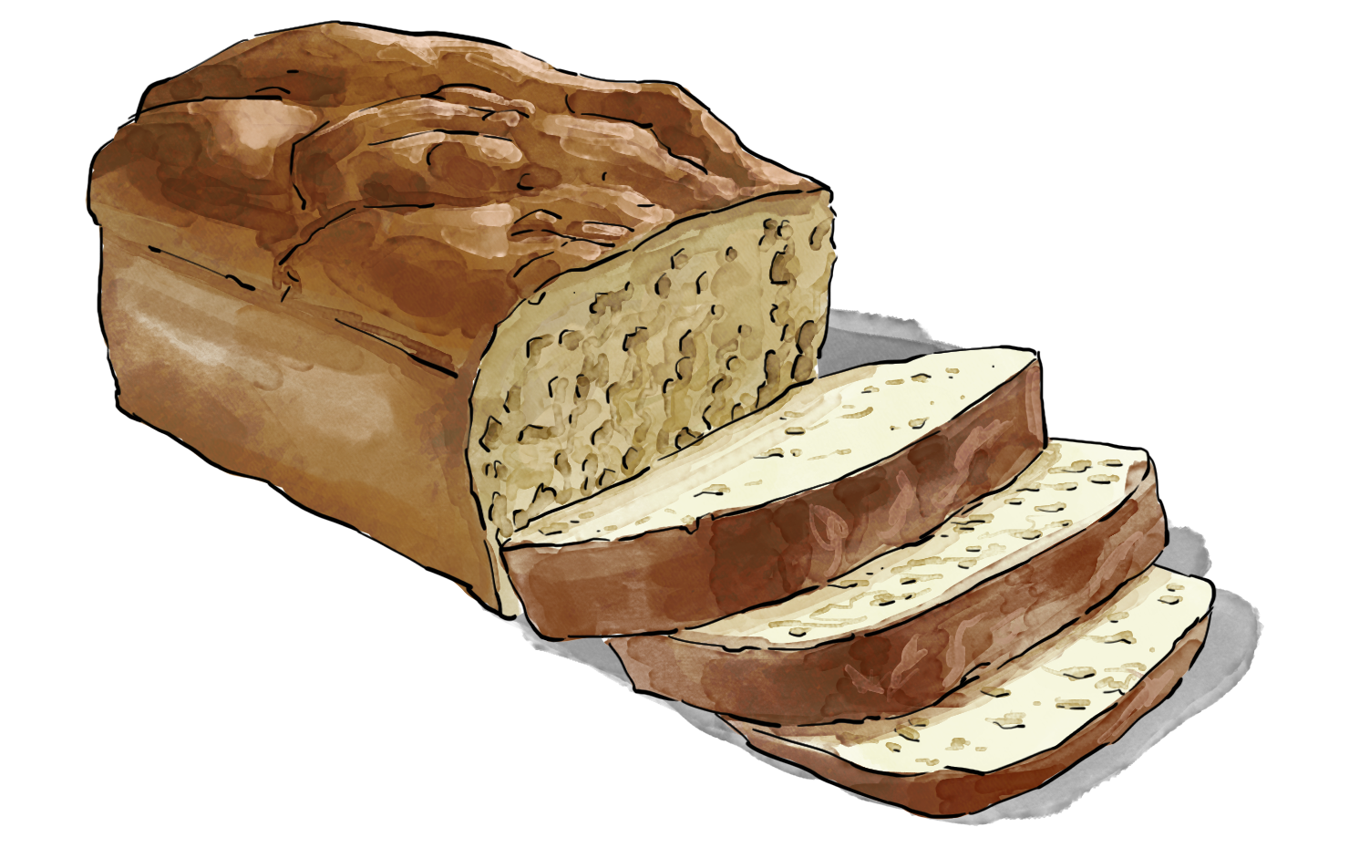 Illustration of Uncle Lynn’s English Muffin Bread