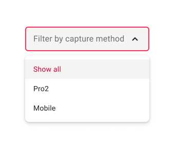 Drop-down UI for product relationships (accessories by camera)