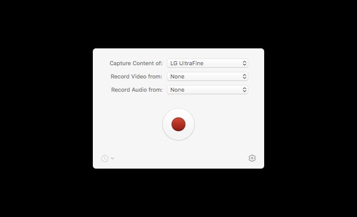 Claquette recording configuration.