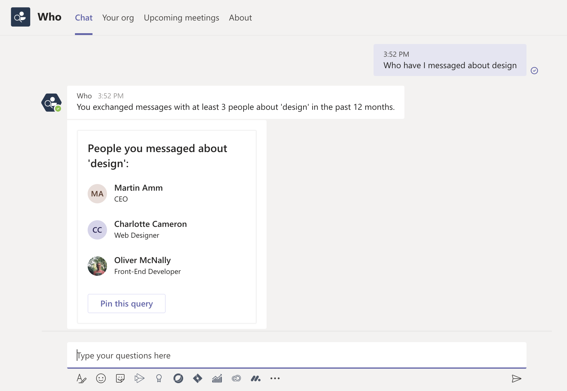 Chatbots for Microsoft Teams make it easy to find information