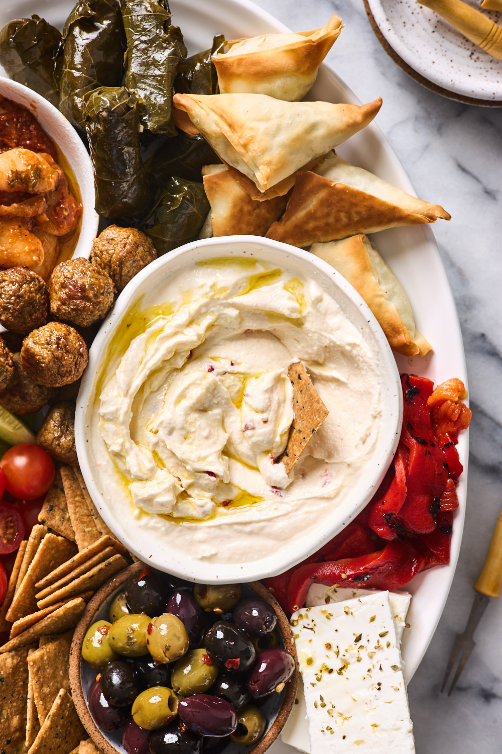 Greek feta cheese dip (Tirokafteri) | Olive & Mango