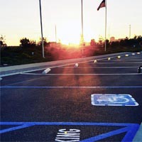 ADA Parking Lot Photo