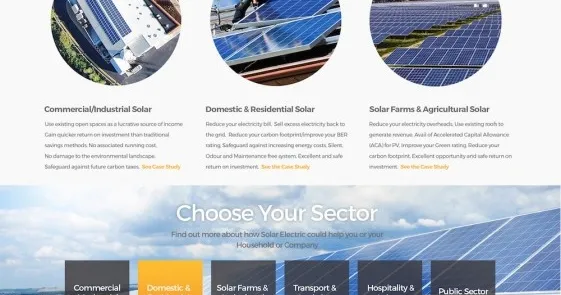 Wexford Web Design Testimonial for Solar Electric