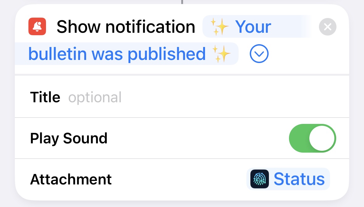 Step 16: Show a fancy notification at the end
