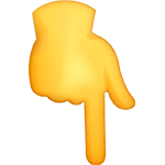 Down index
                      emoji
