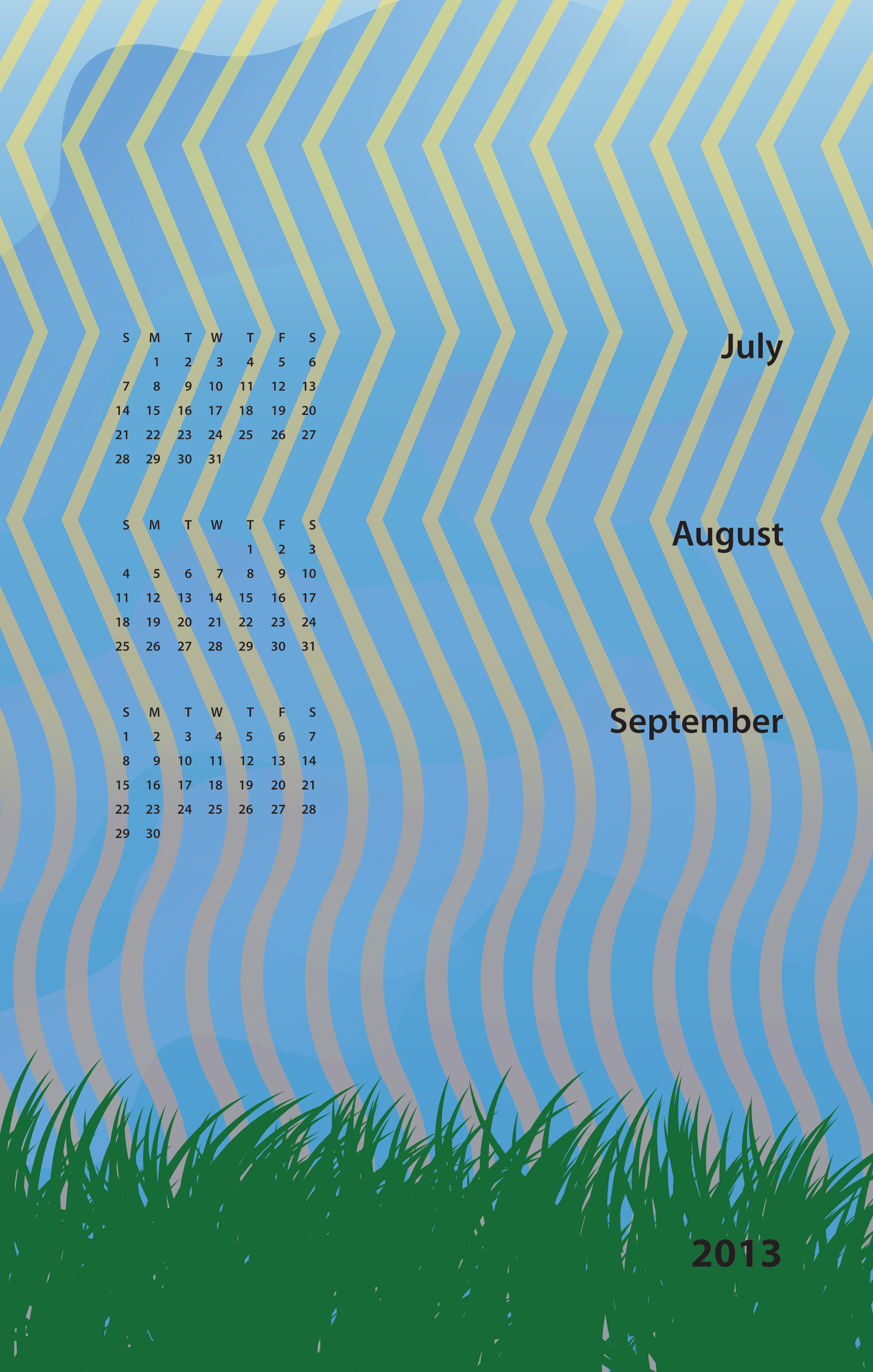 July, August, September 2013