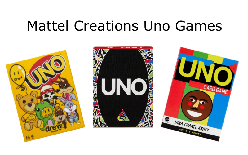 Rare Mattel Creations Uno Games