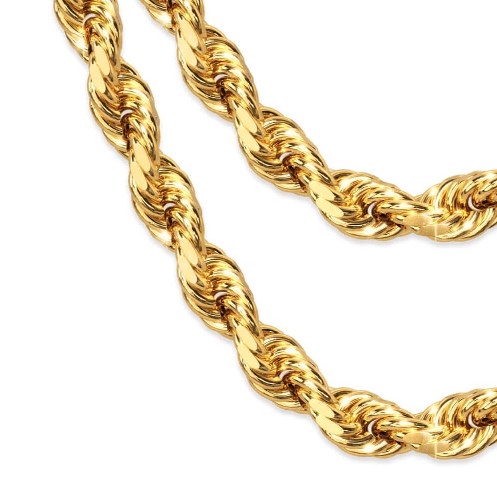 4mm Rope Chain | Rope Chain Necklace | 4mm Rope Chain Gold