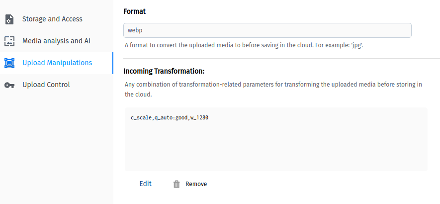 Upload Manipulations