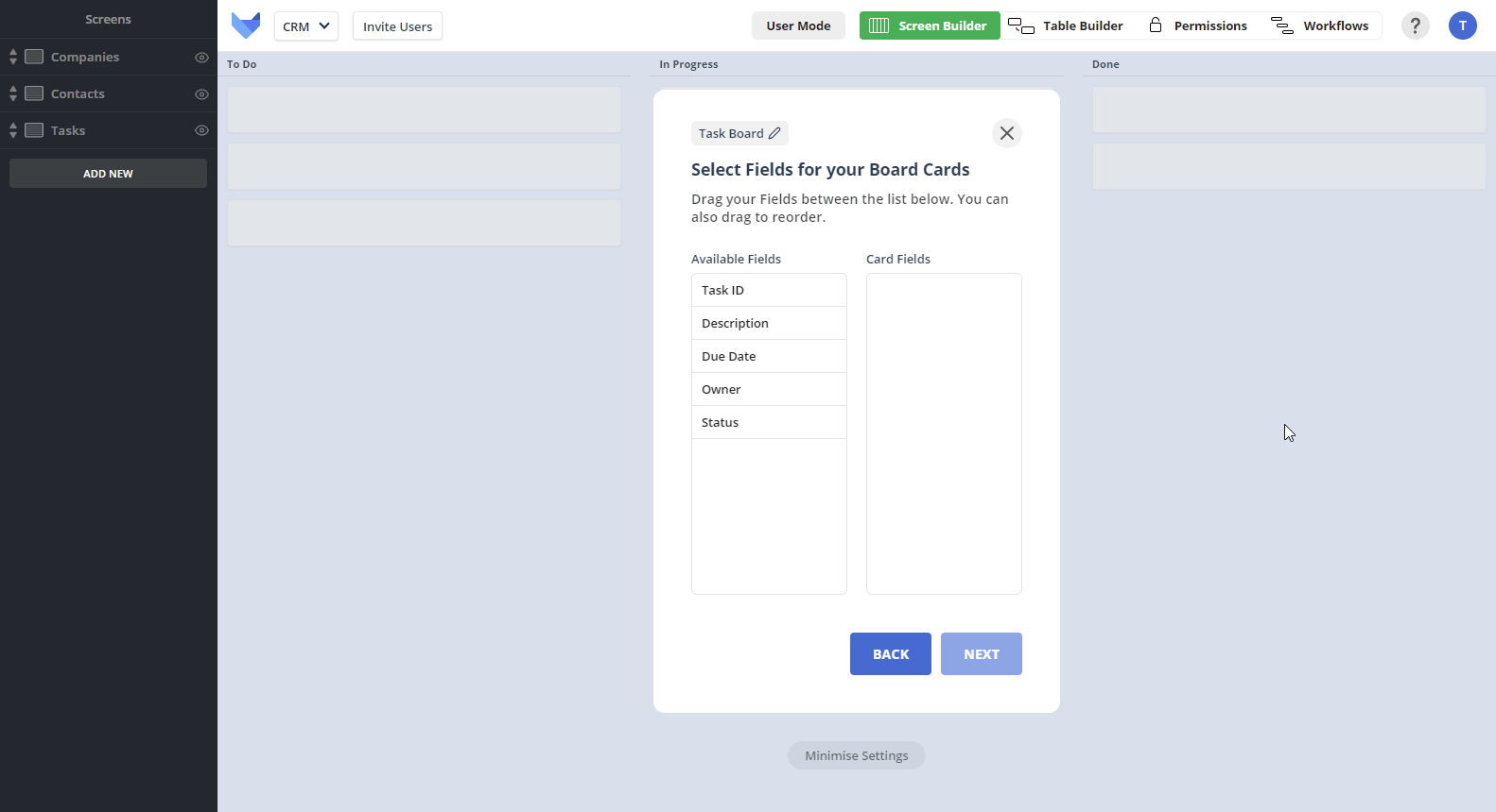 Specify Fields to show on Board Cards