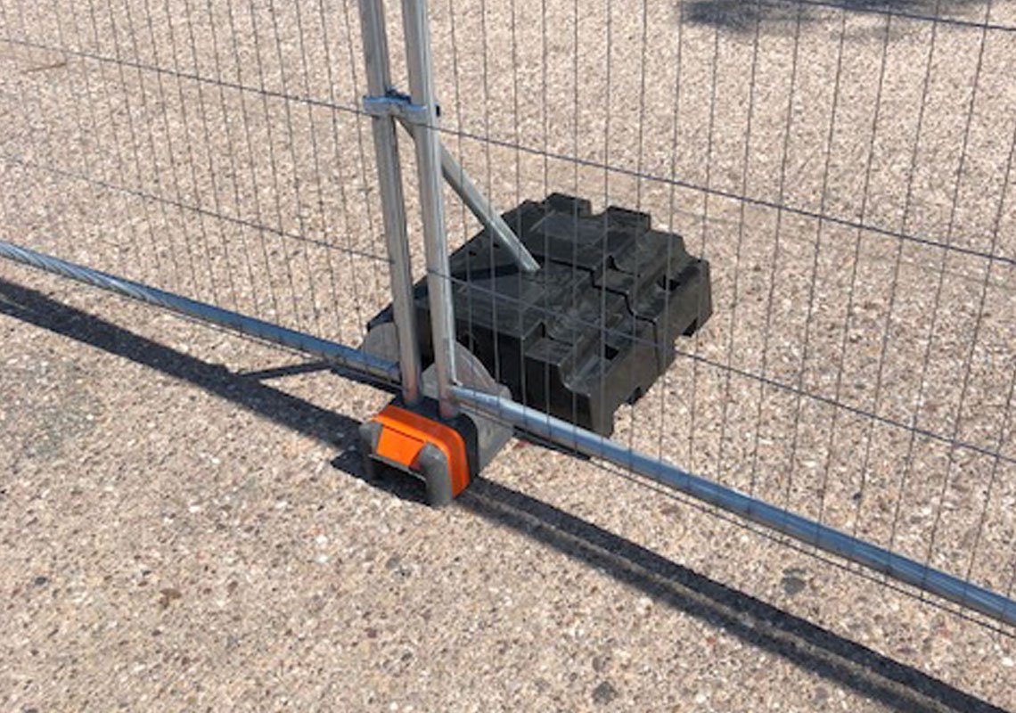 Stackable Rubber Ballast Blocks For Hire or Sale Nationwide SafeSite