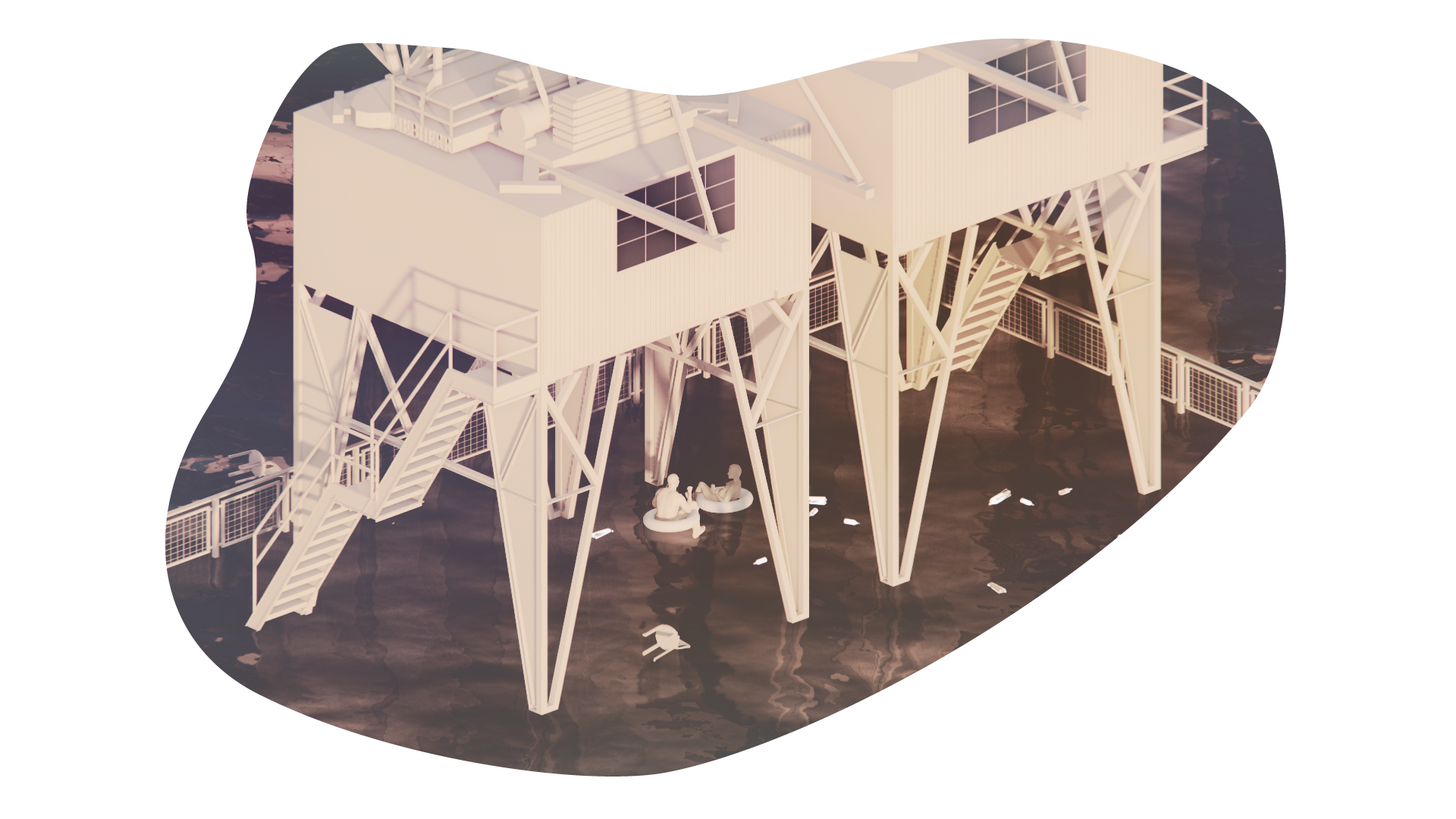 maren and jaye intertubing