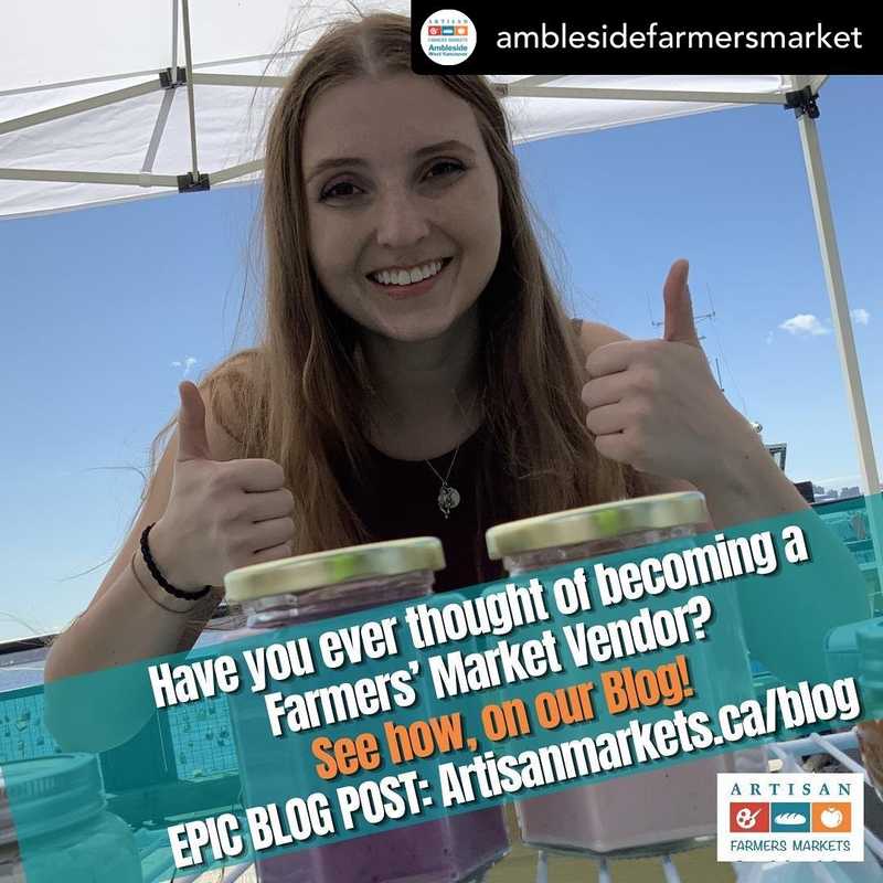 Check out this link if you’re curious about becoming a farm market vendor!
.

Posted @withregram • @amblesidefarmersmarket Have you ever thought of becoming a Farmers’ Market Vendor?
 
It being the start of a new year, with so many people pivoting their careers or looking for new avenues to sell their food and craft products, it’s a great time to think about the possibility of being involved as a vendor at the farmers market.
.
If you've ever wondered what it would take, check out this EPIC blog post that walks you through what you need to know, important considerations and tips from experienced vendors. 
.
Go to our blog at 
https://www.artisanmarkets.ca/blog
or directly to the post at:
https://www.artisanmarkets.ca/sell-at-farmers-markets/
.
#FarmersMarket #FarmersMarkets #Vendors #BCAFM  #vancouverFarmersMarkets #LonsdaleFarmersMarket #BurnabyFarmersMarket  #LonsdaleQuay  #testmarketing
 #startabusiness 
#buylocalbc #bcbuylocal #eatdrinkbc #ediblevancouver #bctastesbetter #yvrprep #eatdrinkbuybc  #northshorecommissary #Startups #Burnaby #entrepreneurs #smallbusinessbc #yvrstartups #bcstartups #BCbusiness #suitegenius #wework #nvchamber #bbot #wvchamber