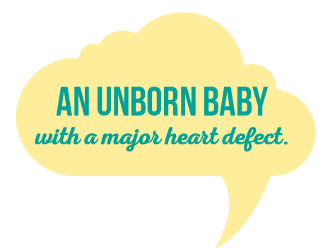 The Airdrie Angel Program. An unborn baby with a major heart defect.